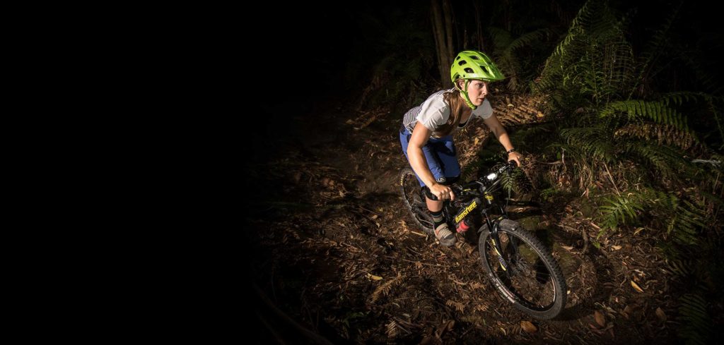 Mountain biking in the dark online